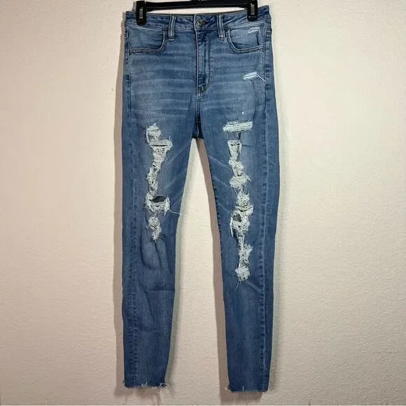 American Eagle Outfitters Jeans Americaneagle Blue Distressed